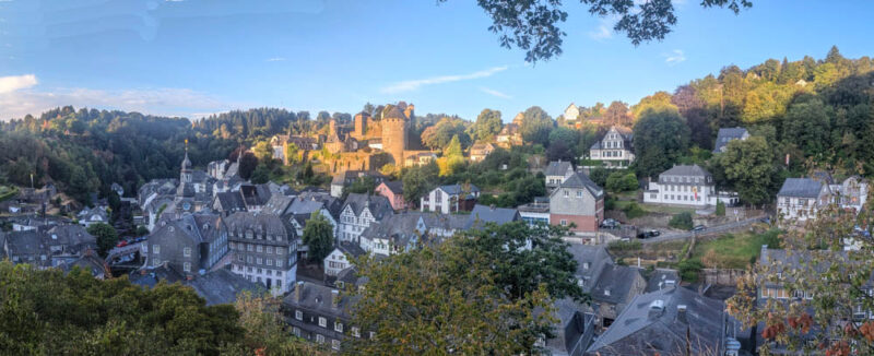 Monschau village & castle Monschau village & castle
